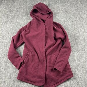 The North Face Crescent Wrap Womens M Burgundy Fleece Wrap‎ Jacket NF0A3MMO